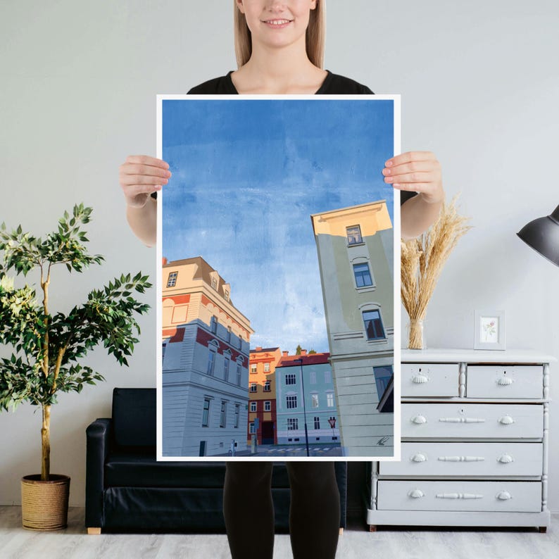 City Street #1 | Print of Original Artwork | 50 x 76 cm / 20 × 30 inch