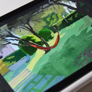 Photograph showing the process of creating this artwork