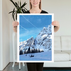 Serenidade de Inverno | Impressão de Obra de Arte Original