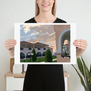 Evening in Greece | Print of Original Artwork | 30 x 46 cm / 12 × 18 inch