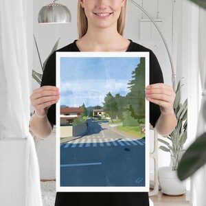Town in the Woods | Print of Original Artwork | 30 x 46 cm / 12 × 18 inch