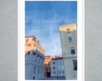 Framed Cityscape Print: Kimberly Ziherl Original Urban Art