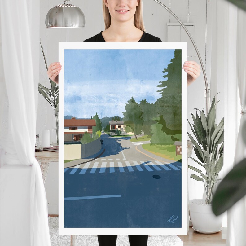 Town in the Woods | Print of Original Artwork | 61 x 91 cm / 24 × 36 inch