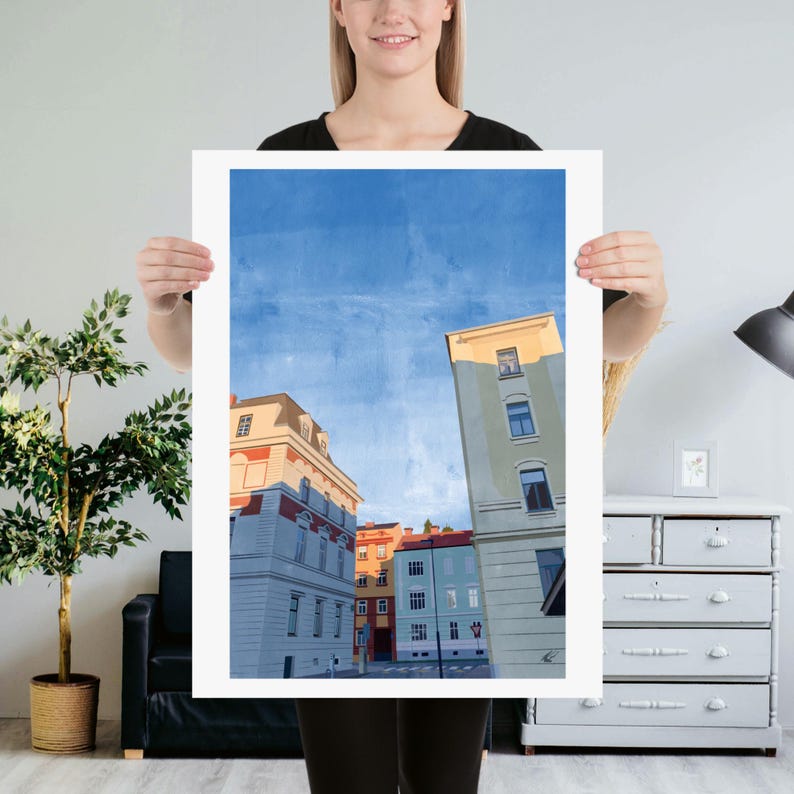 City Street #1 | Print of Original Artwork | 46 x 61 cm / 18 × 24 inch