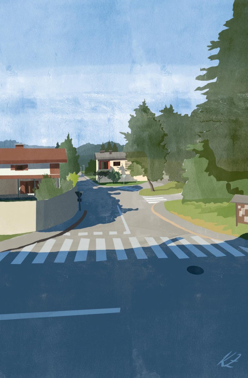 Town in the Woods | Print of Original Artwork