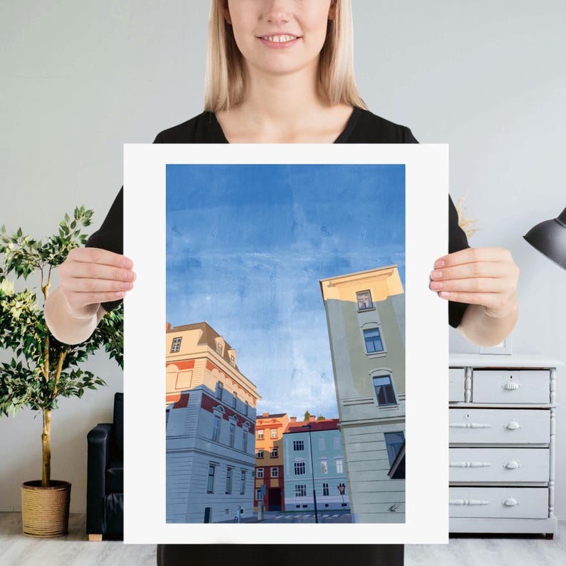 City Street #1 | Print of Original Artwork | 40 x 50 cm / 16 × 20 inch