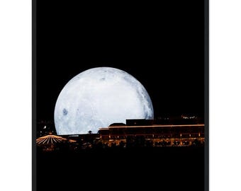 Las Vegas Sphere Framed Print – Modern Cityscape Photography