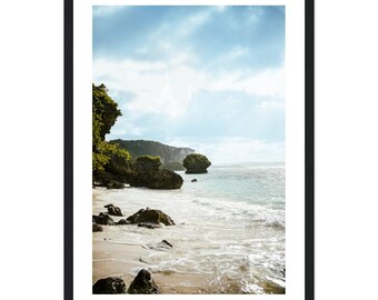 Raised in Paradise - Framed Poster (Black or Natural Wood)