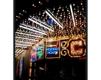 Las Vegas Neon Photography Print – Downtown Vegas Framed Wall Art