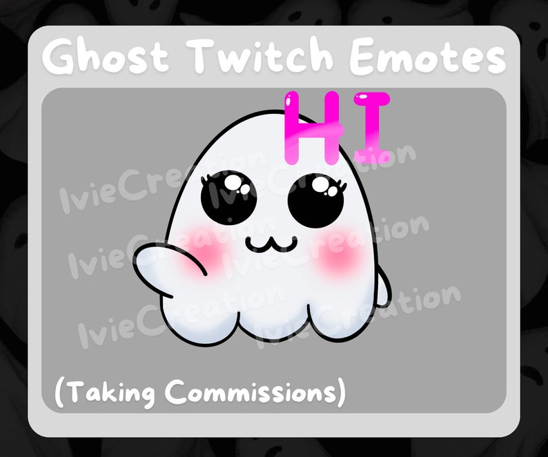 Twitch Emote - Cute Ghost Pack Emote (3 Emotes Ready for Use!) - Ghost ...