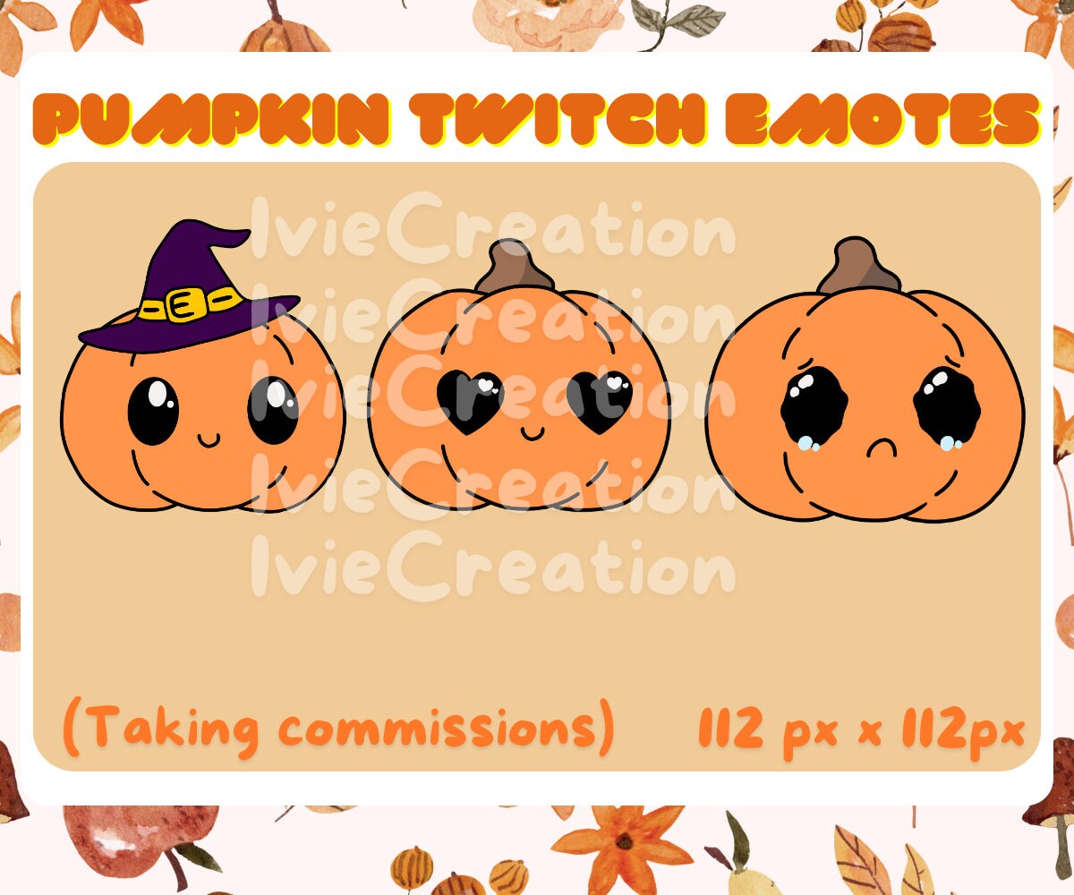 Pumpkin Twitch Emotes