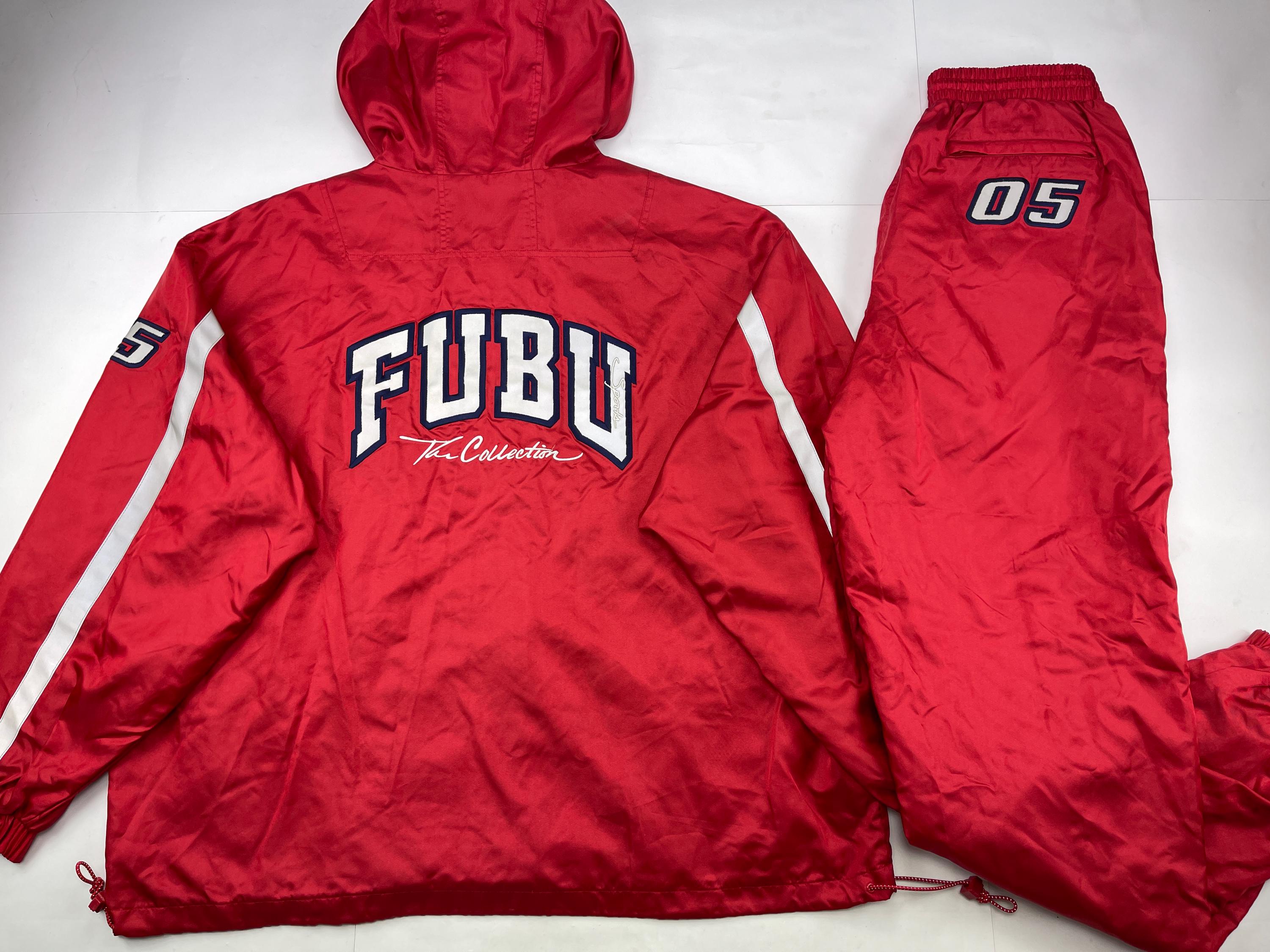 FUBU Tracksuit, 1990s, Baggy Track Suit Jacket and Pants Set, 90s