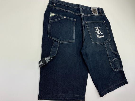KARL KANI Shorts, Blue, Kani Jeans Denim Shorts, 90s Hip Hop