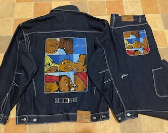 FUBU Platinum Fat Albert and the Junkyard Gang 2-piece Denim