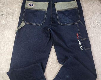 90's Wu Tang Clan Denim Shorts: Y2K Hip Hop Wu Wear - Size 30 - Etsy