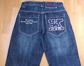 Vintage Karl Kani Denim Overalls 90s Hip-hop Logo - Etsy