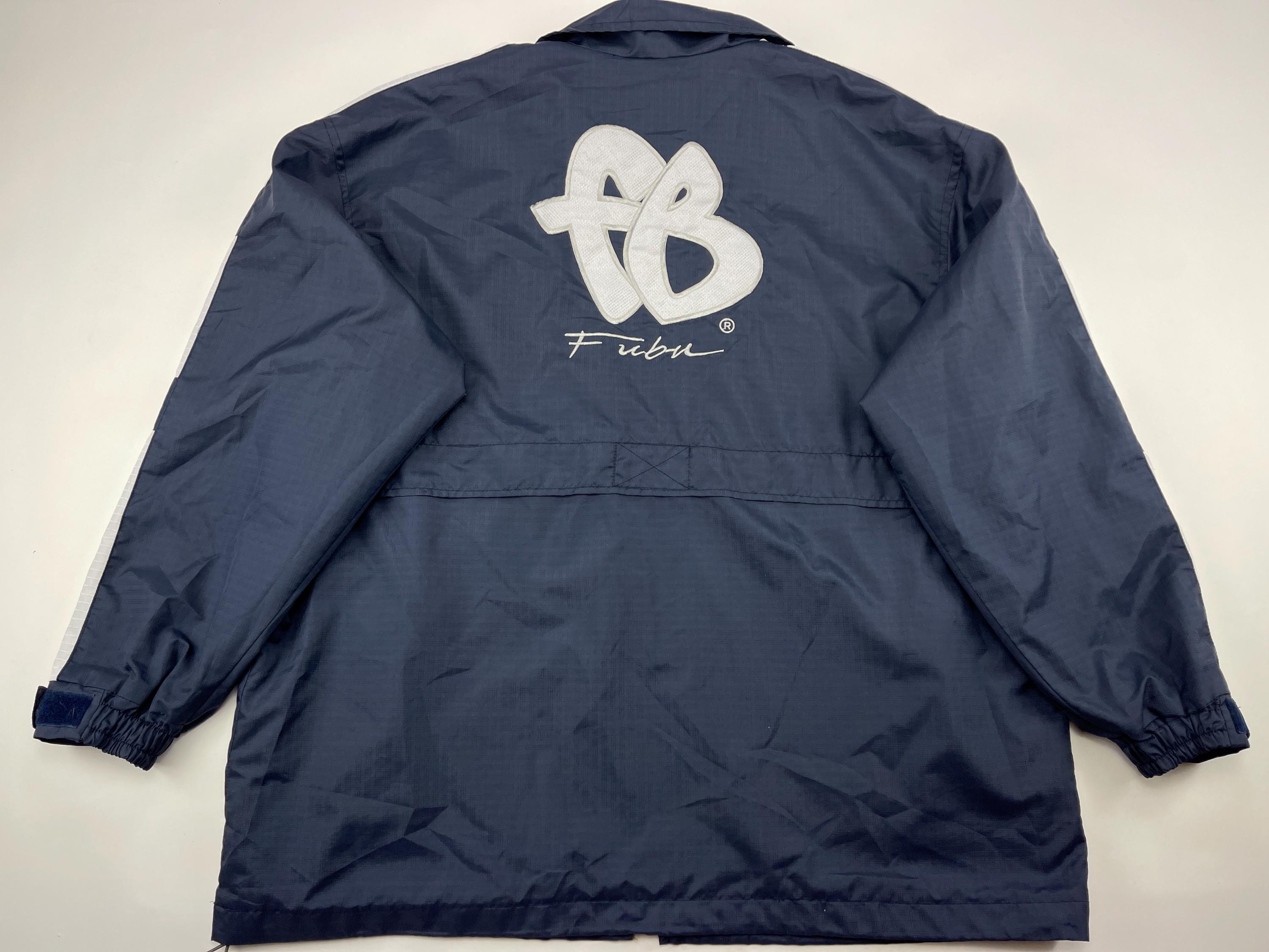 FUBU Jacket, Blue, Vintage Fubu Windbreaker, 90s Hip Hop Clothing