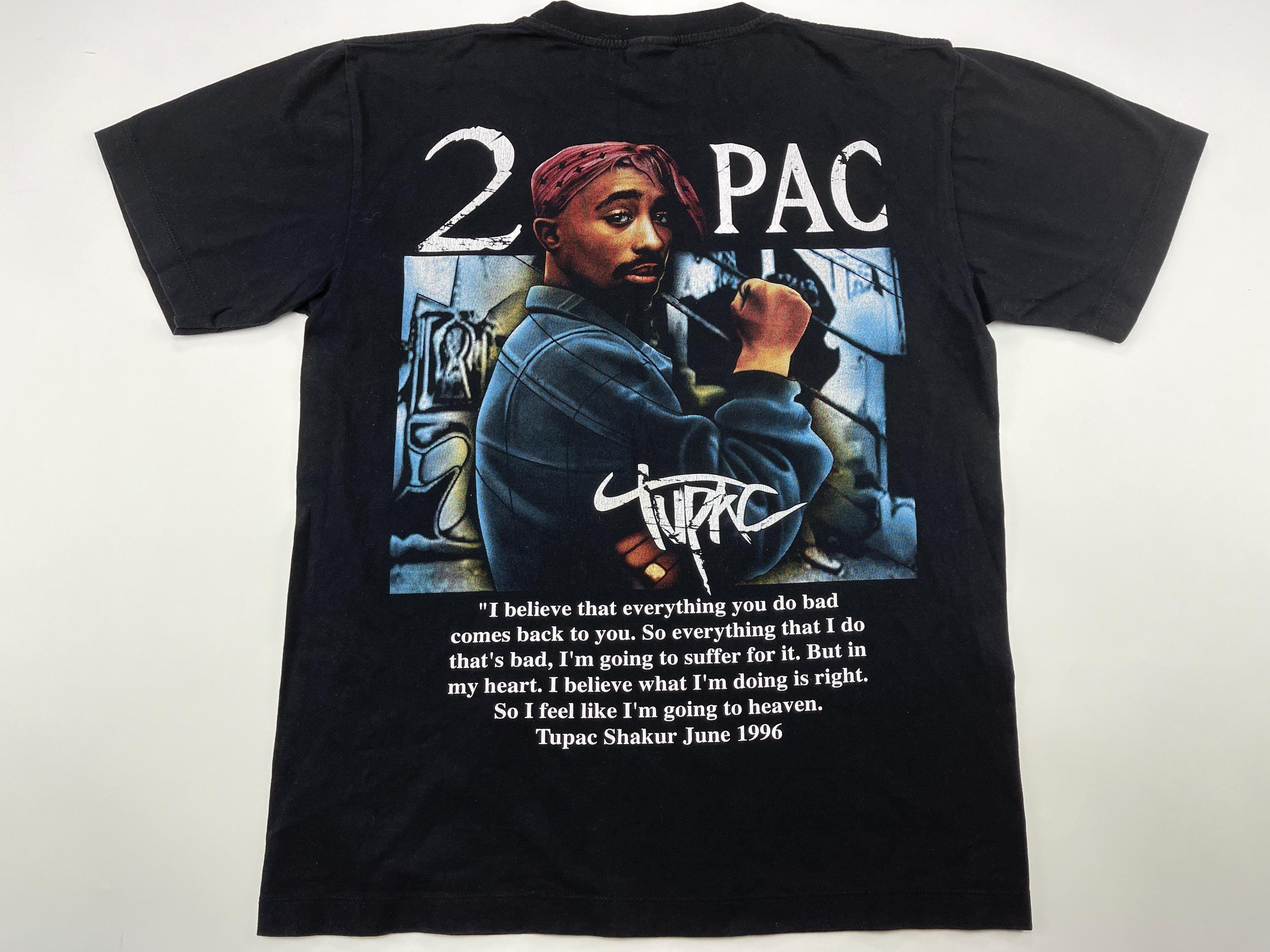 2pac T-shirt, Black, Tupac Shirt, Makaveli Shirt, 90s Hip Hop