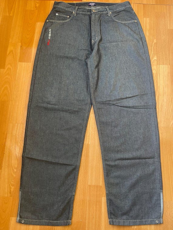 Wu Wear Jeans, Wu-tang Clan, Shiny Gray Vintage Baggy Jeans