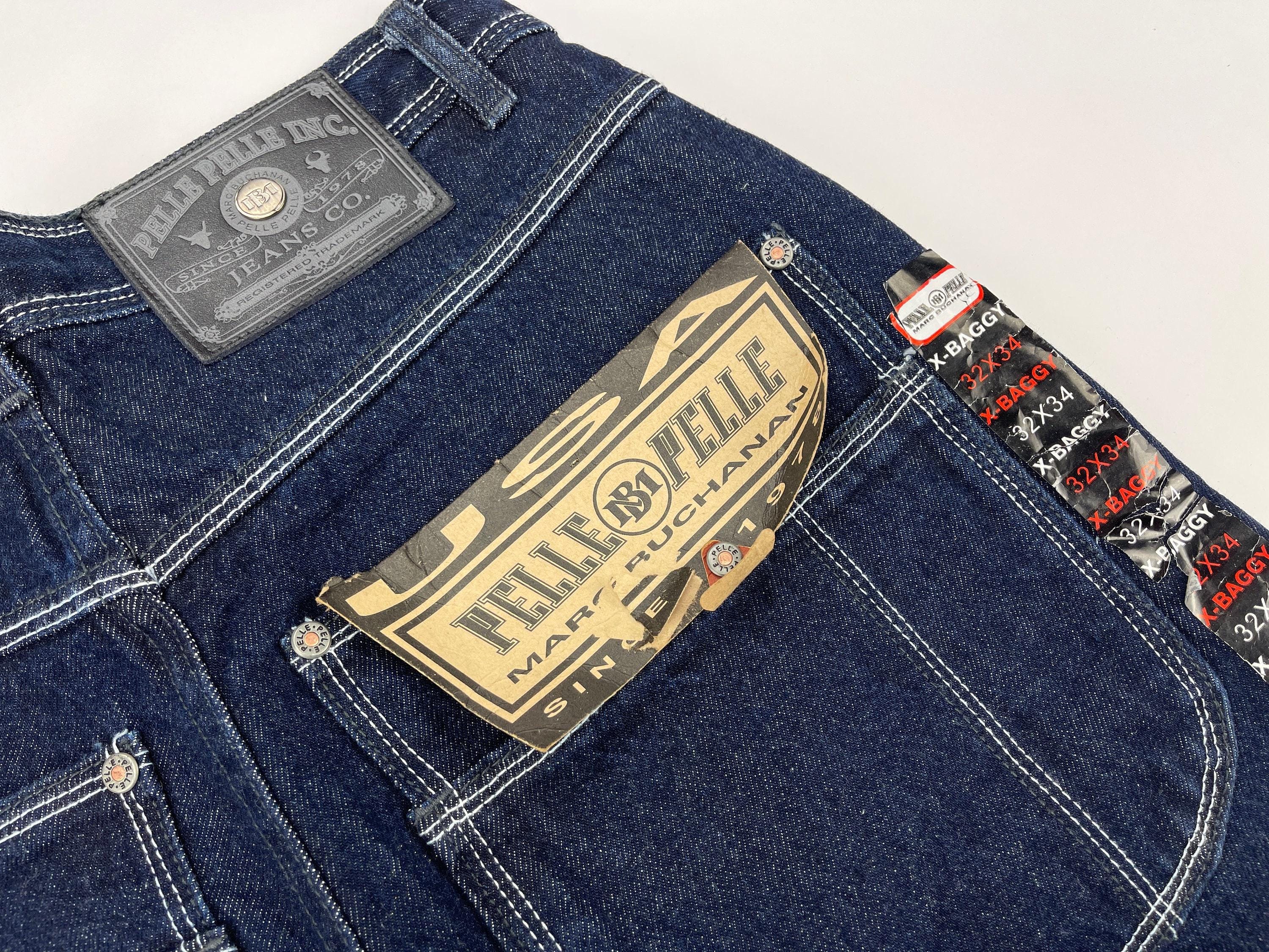 Pelle Pelle Jeans, Blue, Vintage Baggy Jeans, Marc Buchanan