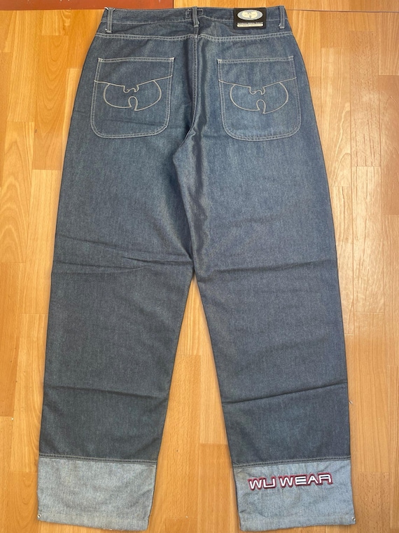 Wu Wear Jeans, Wu-tang Clan, Shiny Gray Vintage Baggy Jeans