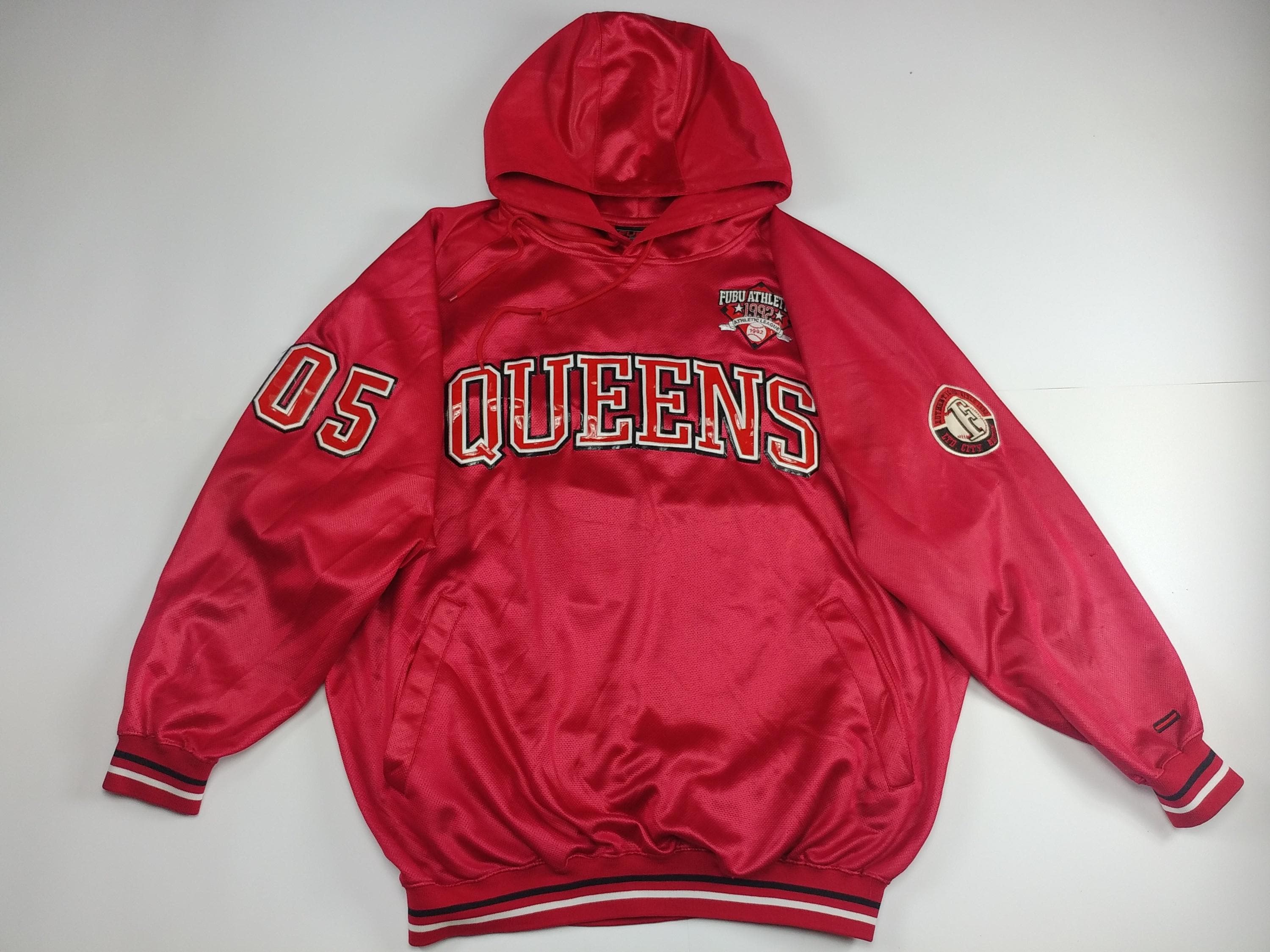 FUBU Hoodie, QUEENS T-shirt, Vintage New York Jersey, City Series
