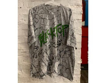 Reebok Blacktop t-shirt, vintage RBK shirt, 90s hip hop clothing, old school, streetwear, 1990s, hip-hop sneakers basketball jersey, size XL