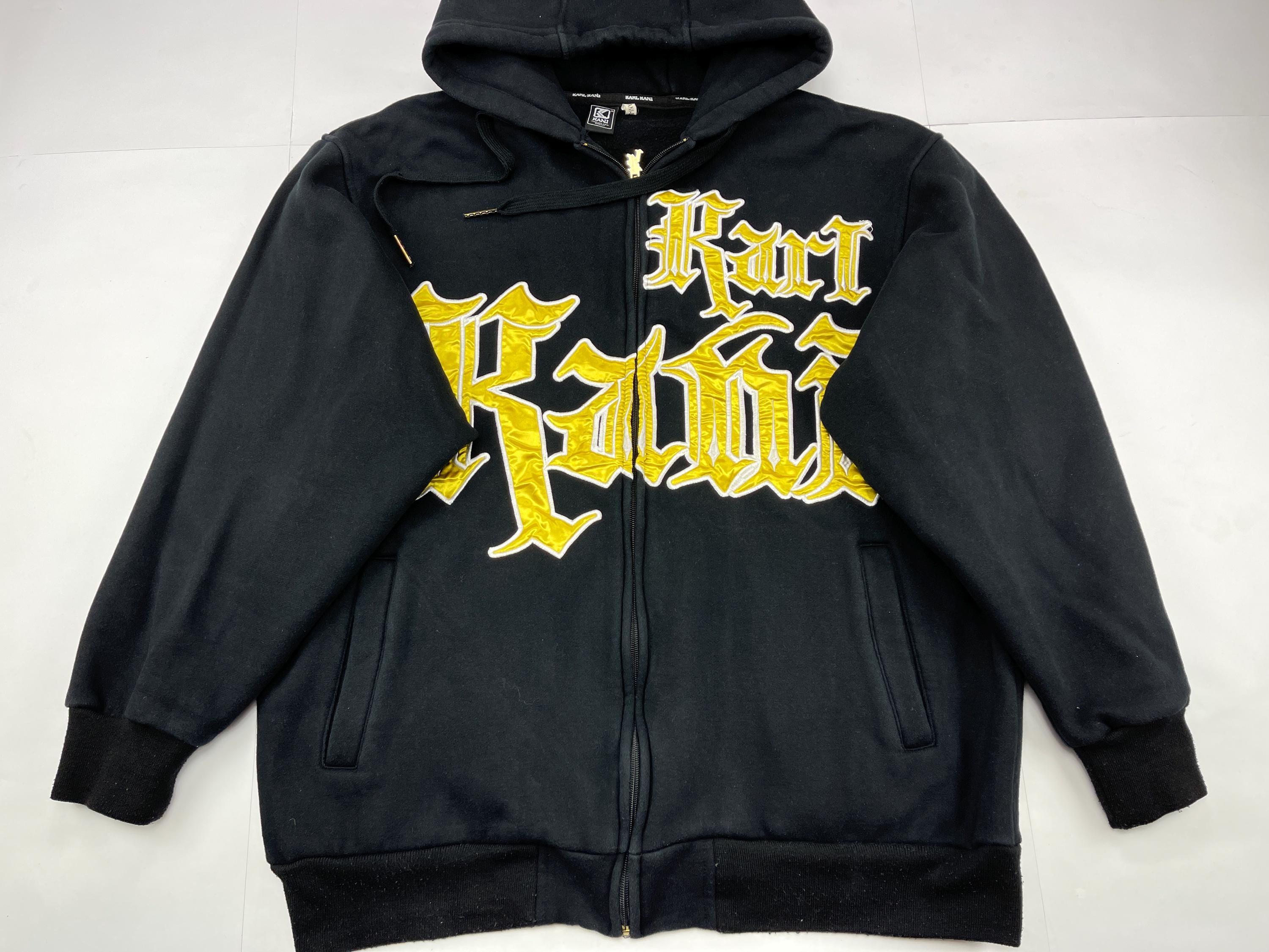 KARL KANI Hoodie, Black, Kani, Vintage Hip-hop Sweatshirt, 90s Hip