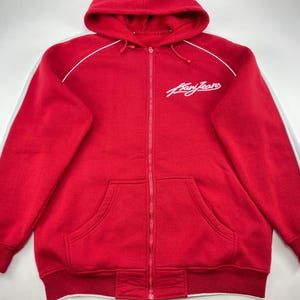 KARL KANI hoodie, red, vintage hip-hop sweatshirt, 90s hip hop clothing, 1990s gangsta rap, OG, old school, streetwear, mens size L Large