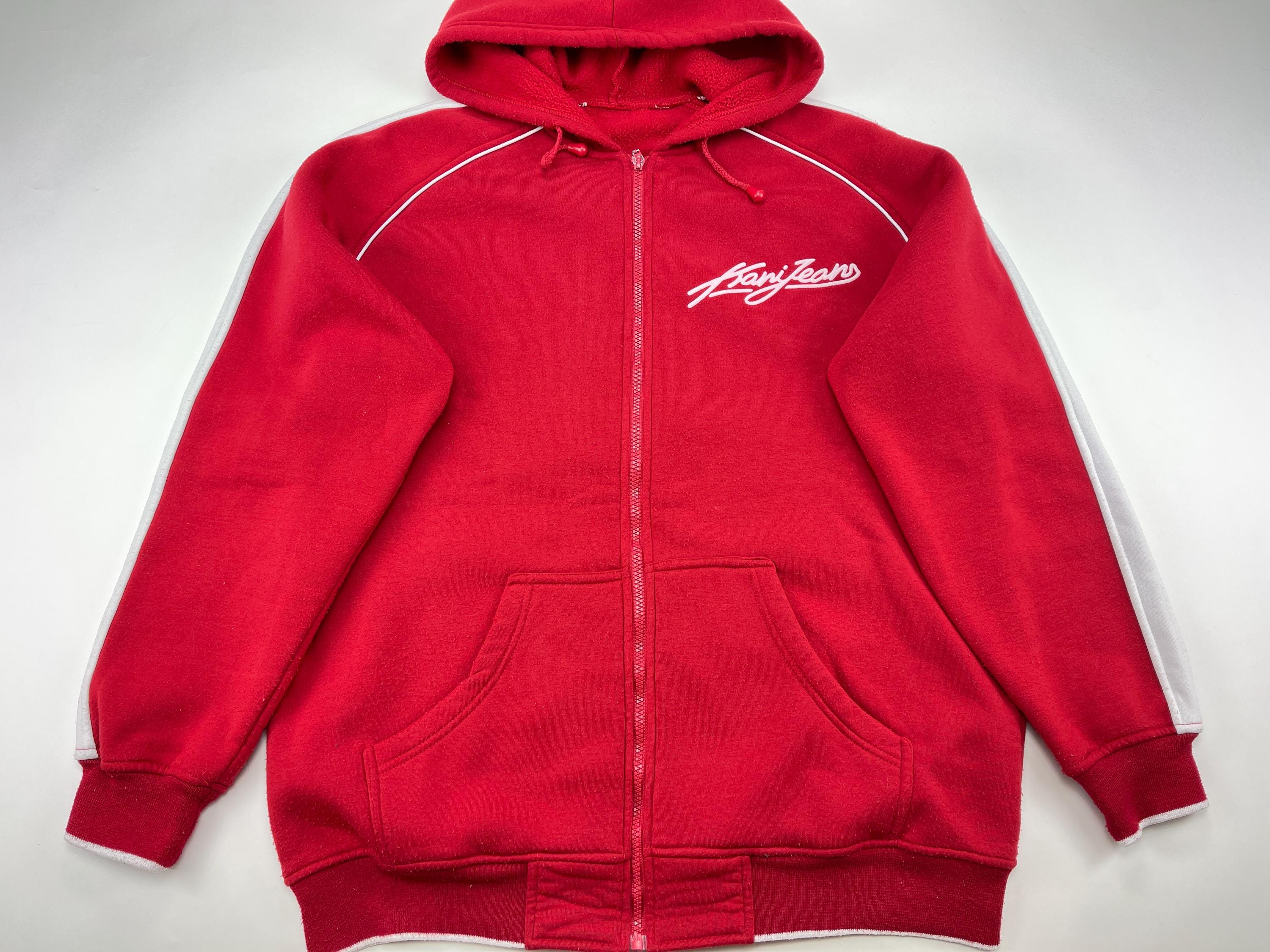 KARL KANI Hoodie, Red, Vintage Hip-hop Sweatshirt, 90s Hip Hop