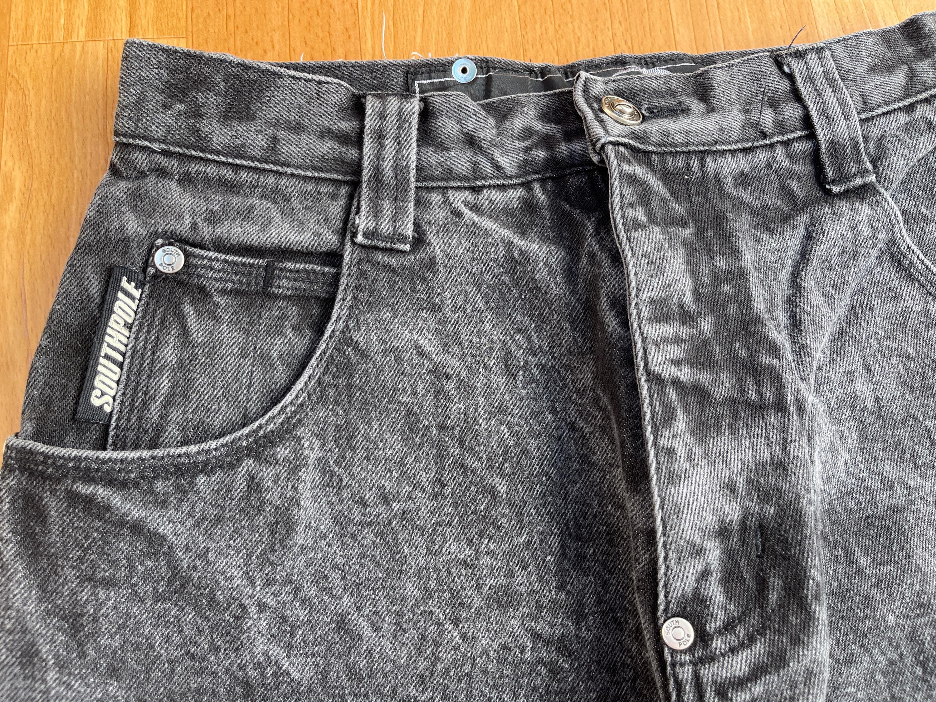 Southpole Jeans, Black Vintage Baggy Jeans, 90s Hip Hop 1990s Hip