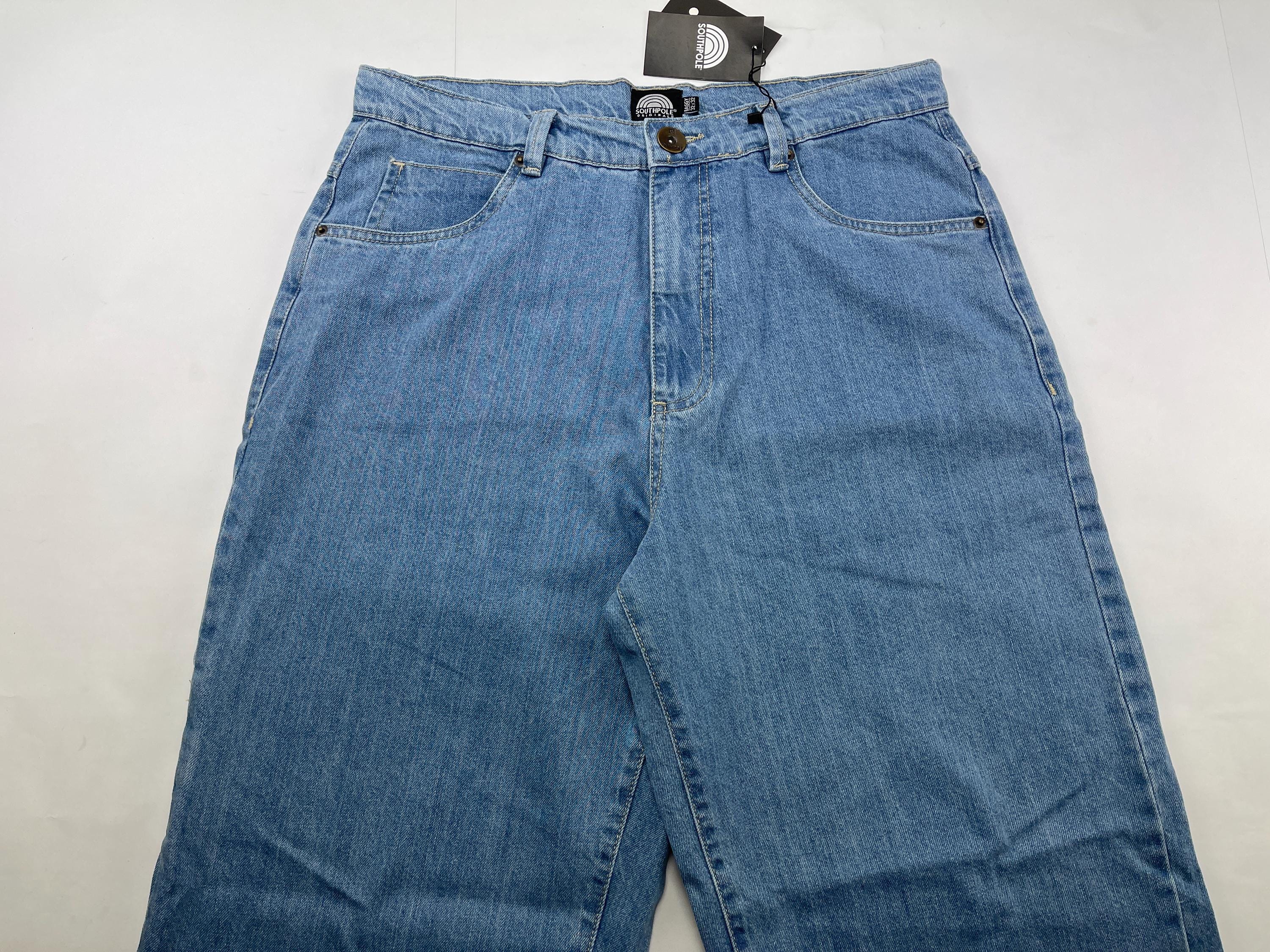 Vintage Y2K Southpole Red Tab Jeans Fade Baggy Skater Size
