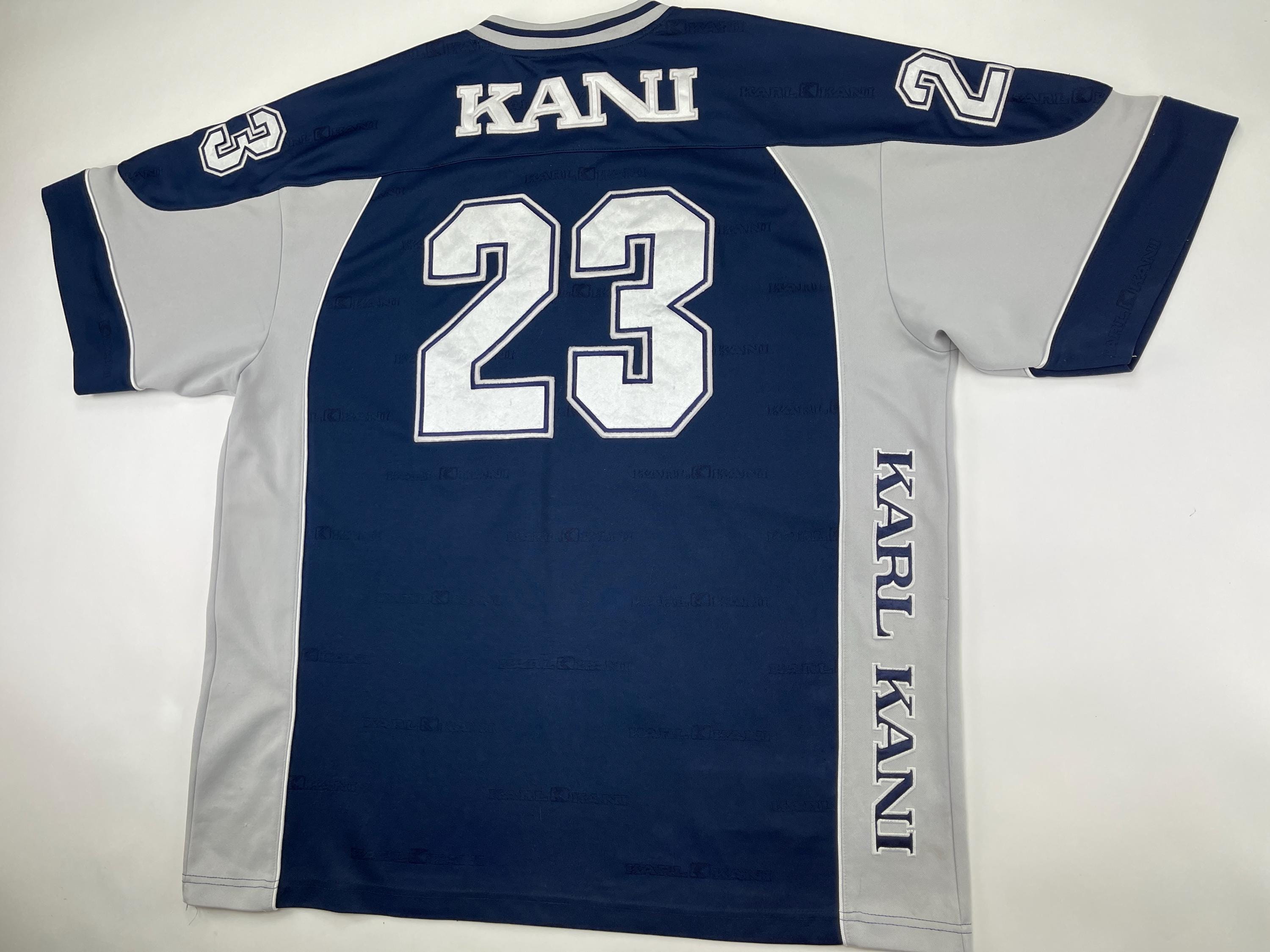 KARL KANI Jersey, Blue, Vintage Hip Hop T-shirt, 90s Hip Hop