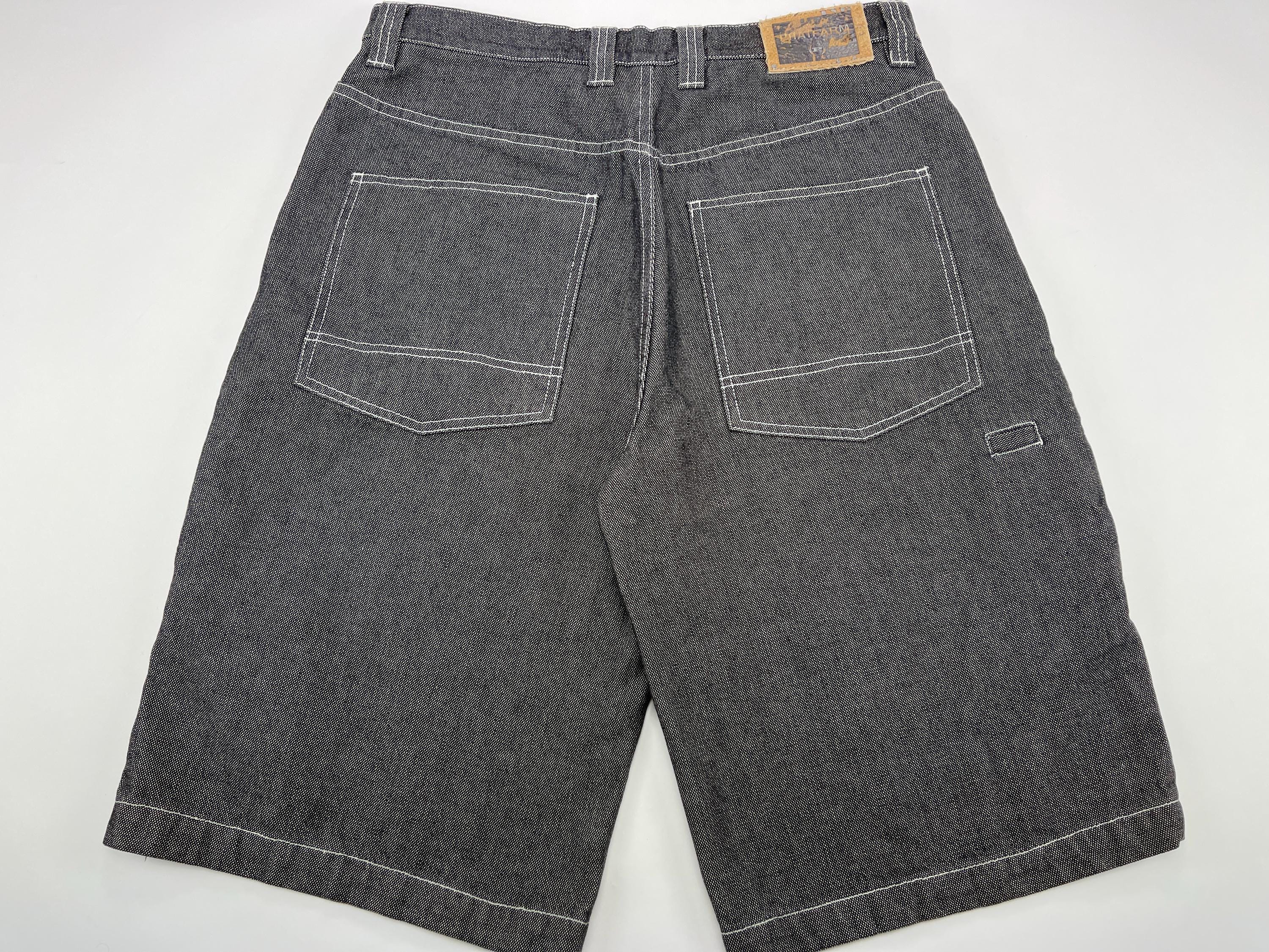 パンツ Phat Farm Check short halhpants 90s00s Phat Farm Jeans Shorts, Black, Vintage Baggy Jeans, 90s Hip Hop