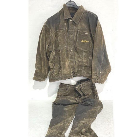 Johnny Blaze Denim Suit, Vintage Wu Wear Jacket and Jeans Set, 90s