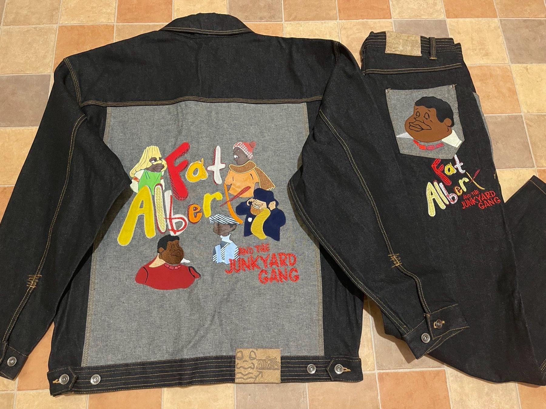 Platinum Fubu Jacket Jeans Set, Vintage Fat Albert and the Cosby