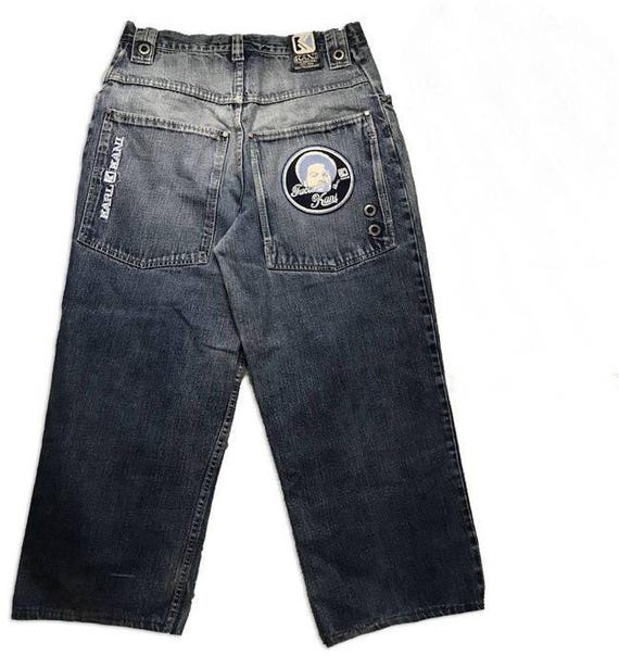 KARL KANI Jeans, Vintage Baggy Kani Jeans Loose Blue, 90s Hip Hop