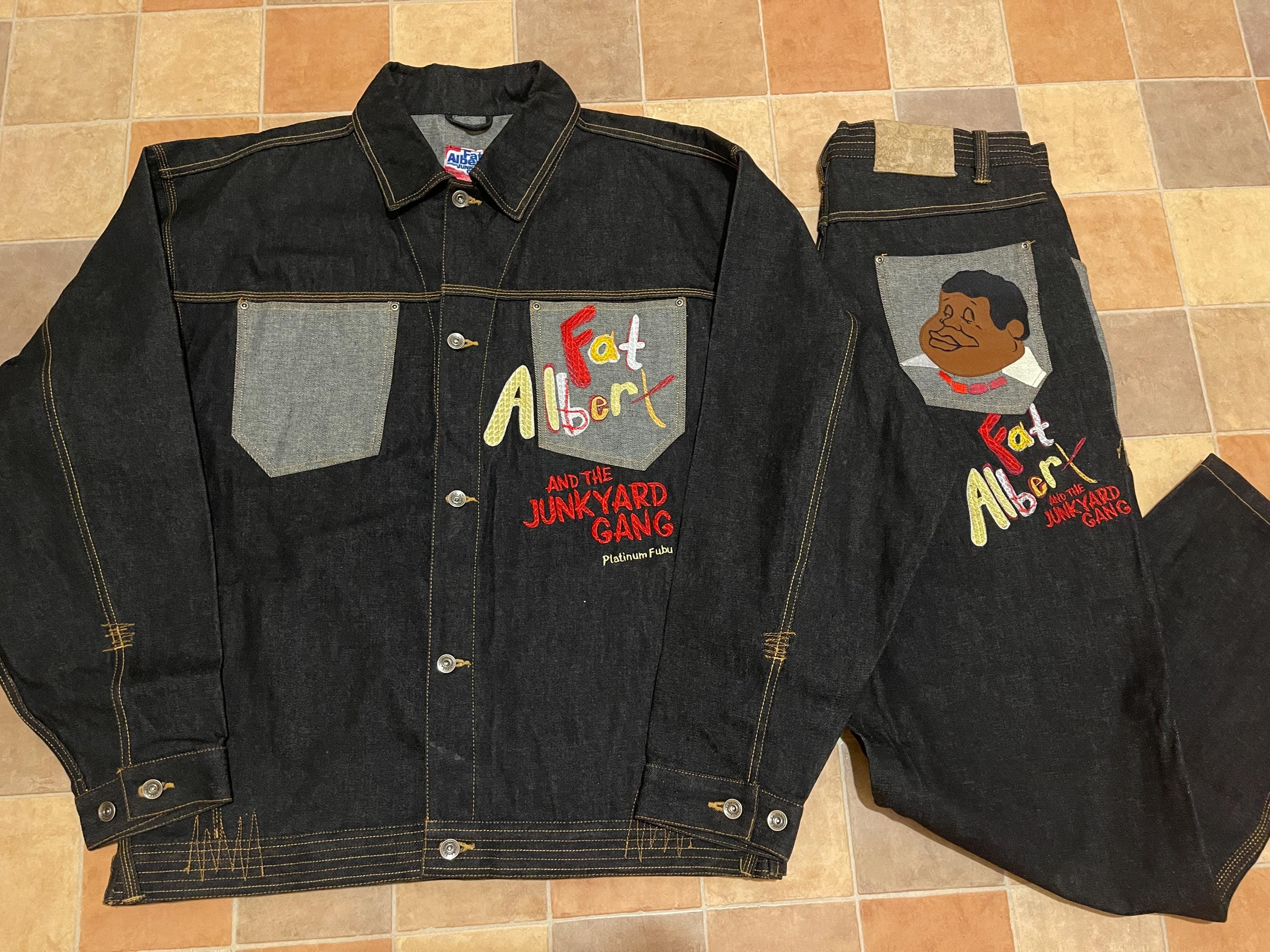 Platinum Fubu Jacket Jeans Set, Vintage Fat Albert and the Cosby