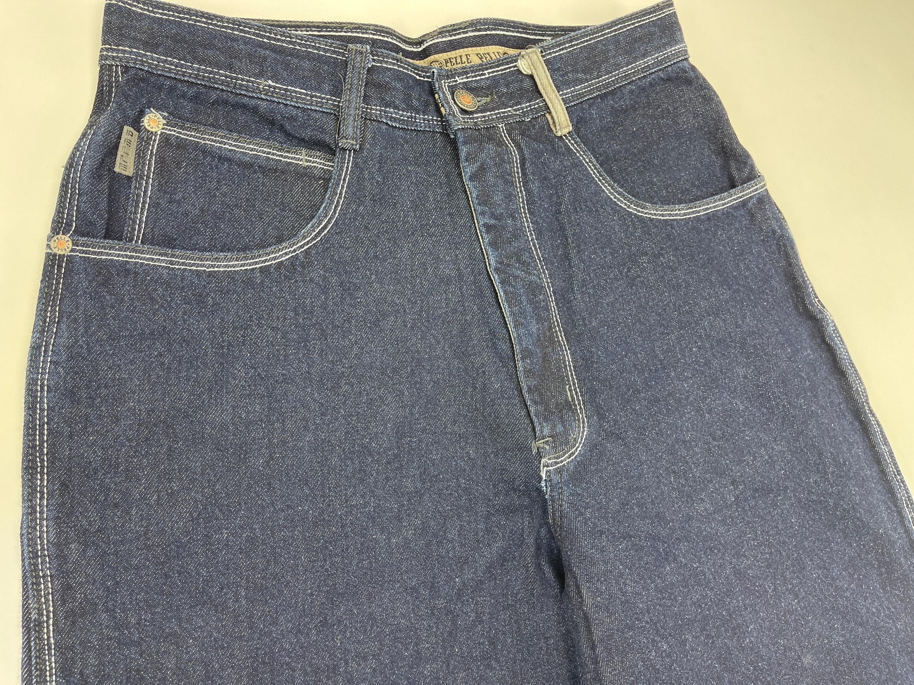 Pelle Pelle Jeans, Blue, Vintage Baggy Jeans, Marc Buchanan, 90s
