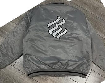 Rocawear Jacket, Shiny Gray, Silver, Jay-z, Vintage Roca Wear