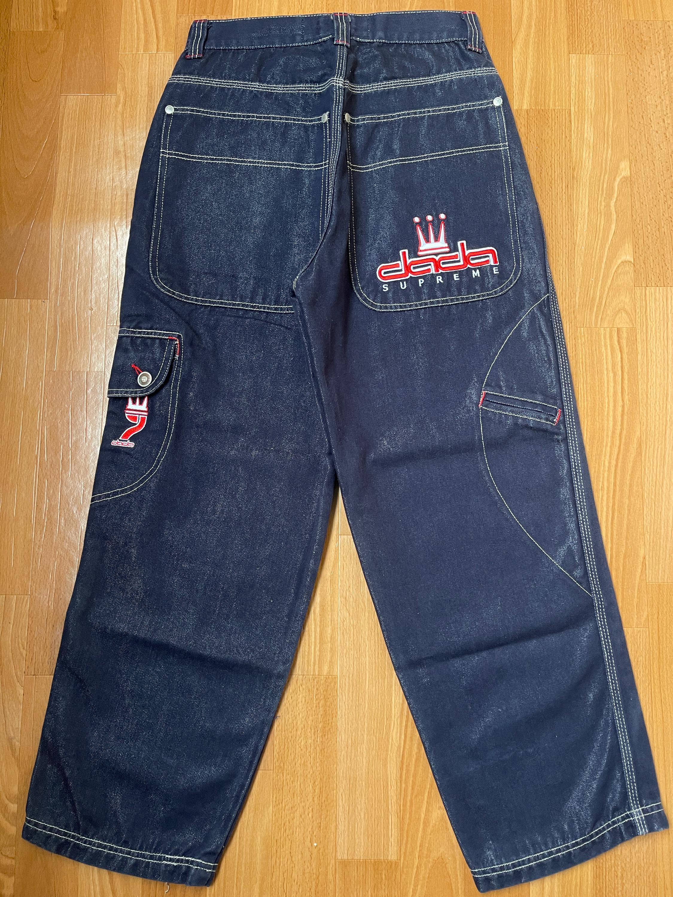 Damani Dada Jeans, Vintage Baggy Jeans, 90s Hip Hop Clothing 