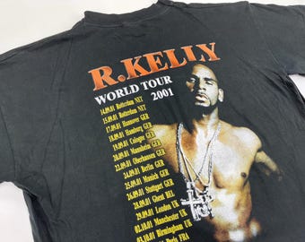 R Kelly T-shirt, the Tp-2.com Tour 2001, Vintage, 2 SIDED Shirt