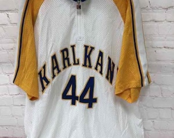 Free Shipping! Vintage 90s Karl Kani Button Ups Baseball Shirt