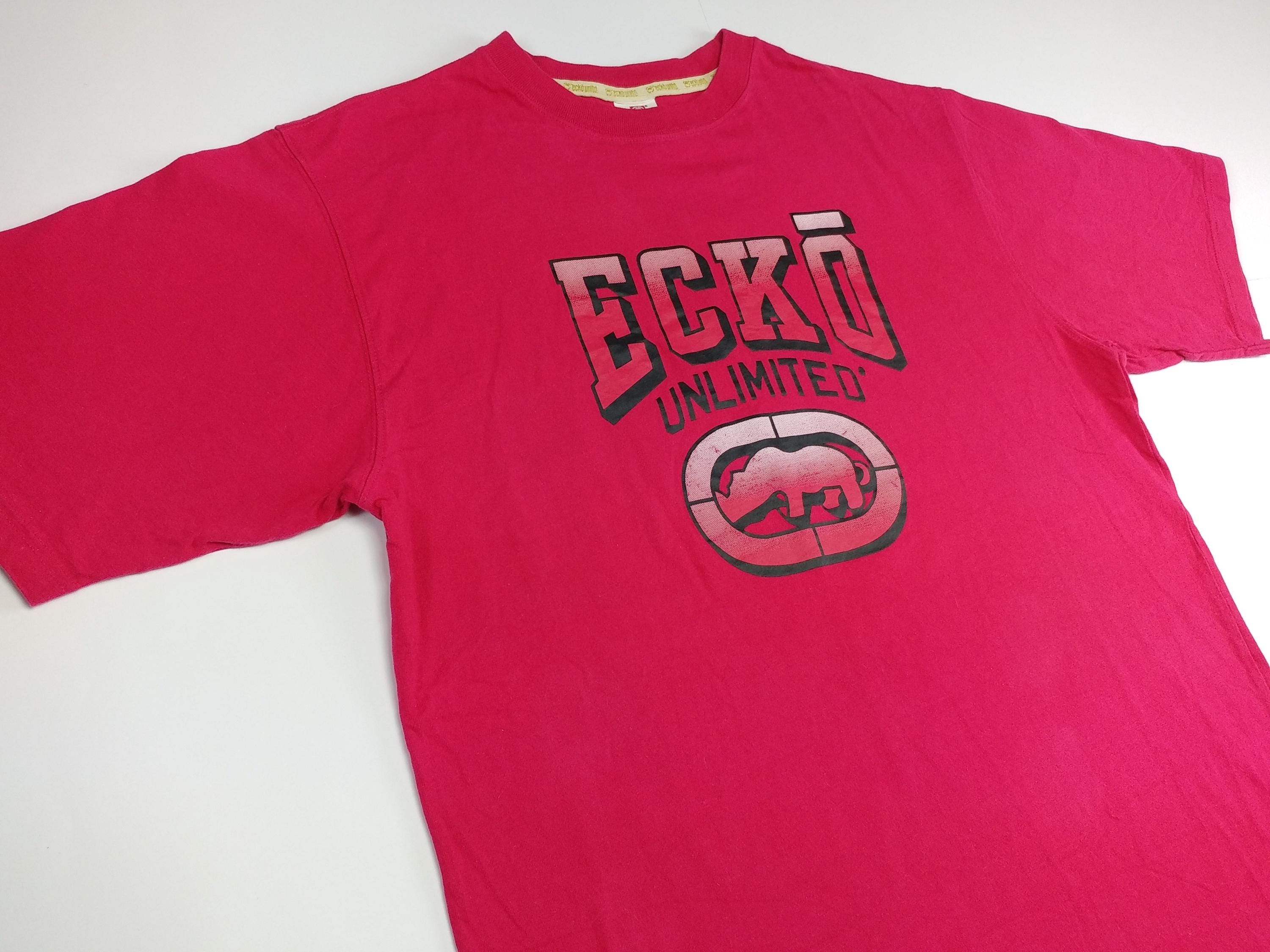ECKO UNLTD T-shirt, Red, Vintage Shirt, 90s Hip Hop Clothing