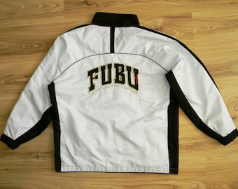 1990's FUBU カモフラ フルジップ フード ジャケット 90's Bootleg “FUBU” NYLON JACKET ブートレグ フブ ナイロン