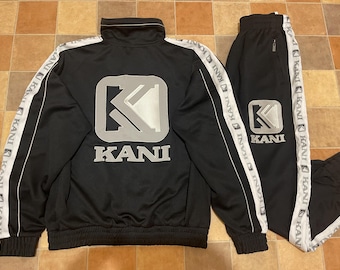 KARL KANI Tracksuit, Vintage Kani Track Suit Jacket Pants Set, 90s