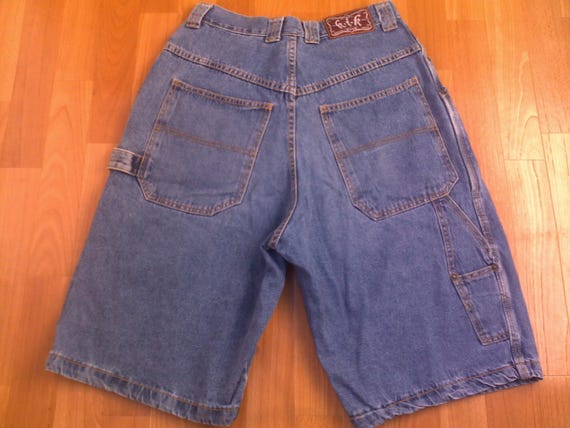 KIK WEAR Jeans Shorts, Vintage Made in USA, Baggy Denim Shorts