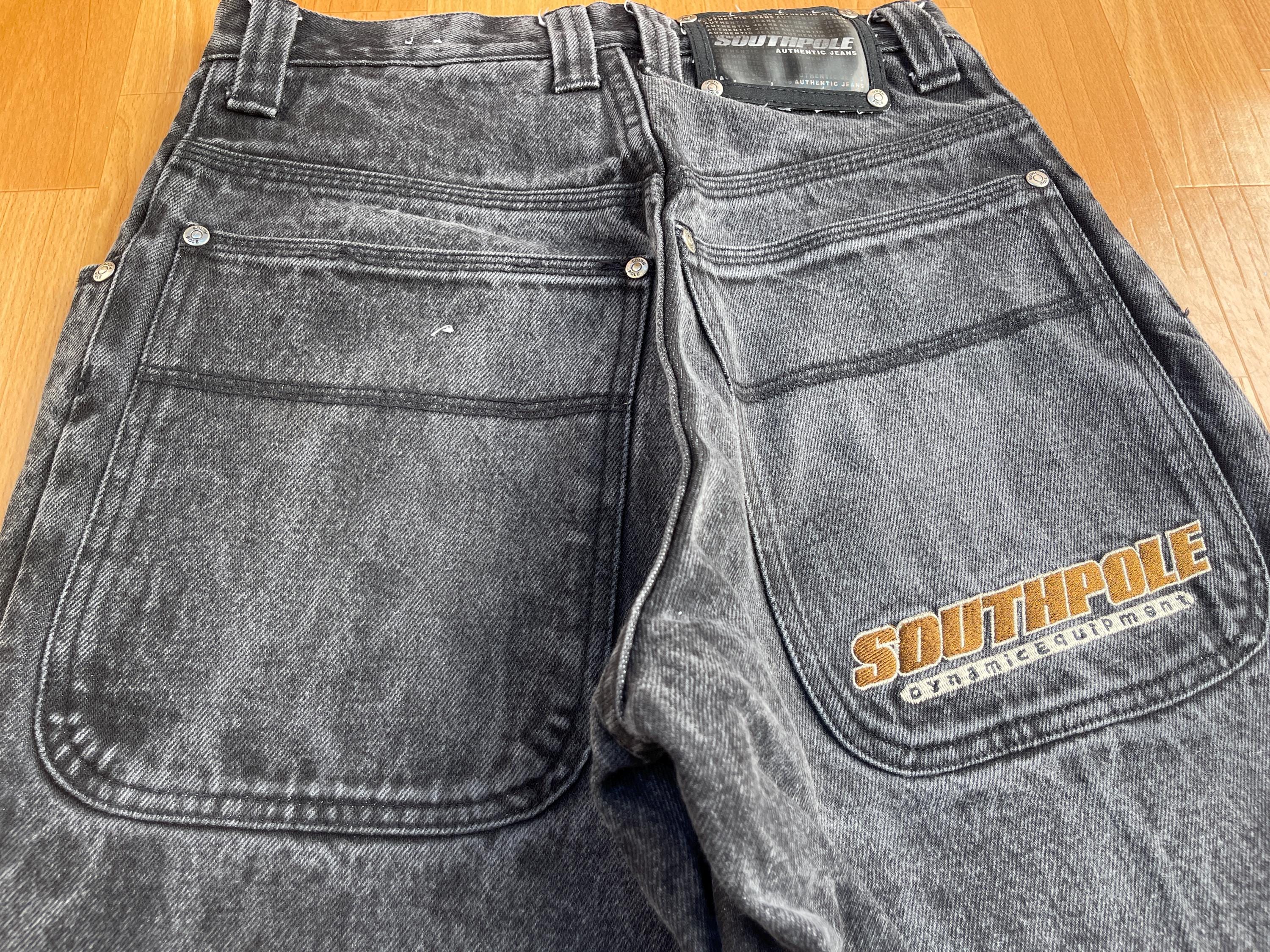 Southpole Jeans, Black Vintage Baggy Jeans, 90s Hip Hop 1990s Hip