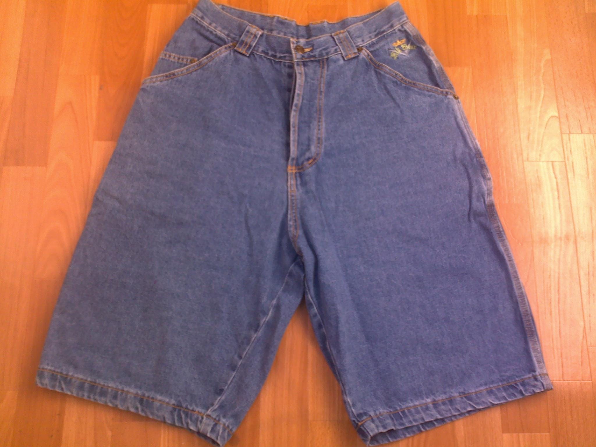 KIK WEAR Jeans Shorts, Vintage Made in USA, Baggy Denim Shorts
