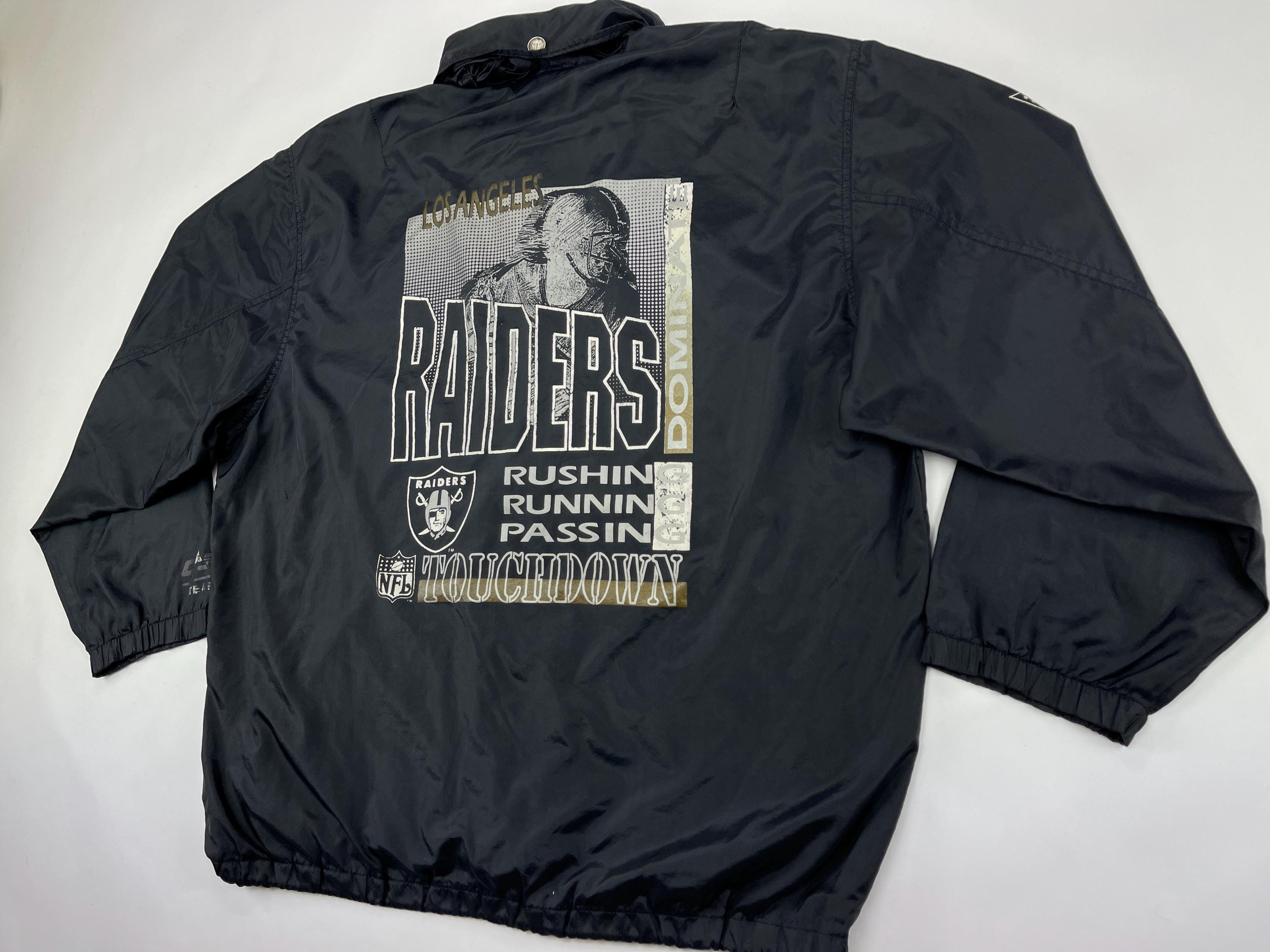 激レア Campri Raiders NFL ジャケット Los Angeles Raiders Jacket, 1991 Campri Teamline Windbreaker
